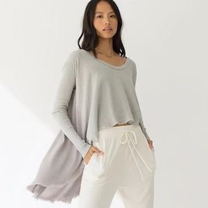 COPY - Free People We the Free TT Special Tee XS Forest Green Thermal Boho Over…